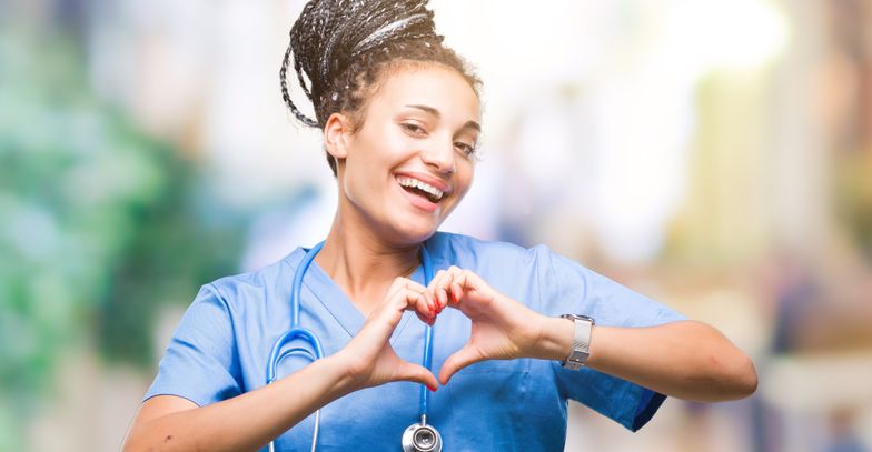 Undersköterska med hjärta