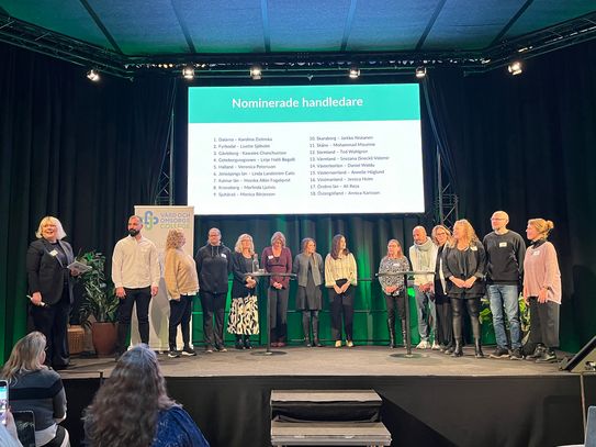 Årets handledare 2024 alla på scenen